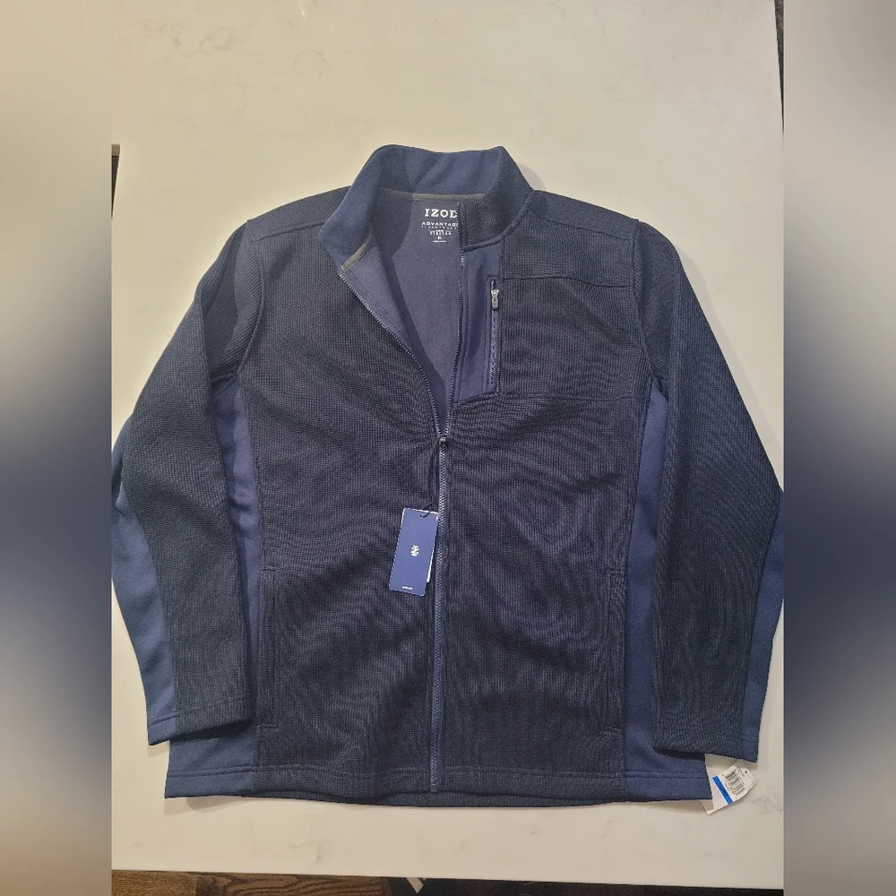 Izod Men's Deep Blue Lightweight Jacket - Picture 1 of 6